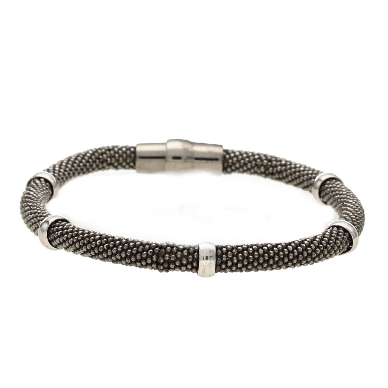 Srebrna bransoletka 925 Fope krążki Z1232.jpg